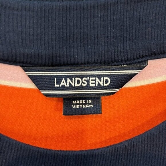 Land’s end stretch Lycra striped maxi dress size small - Picture 10 of 14